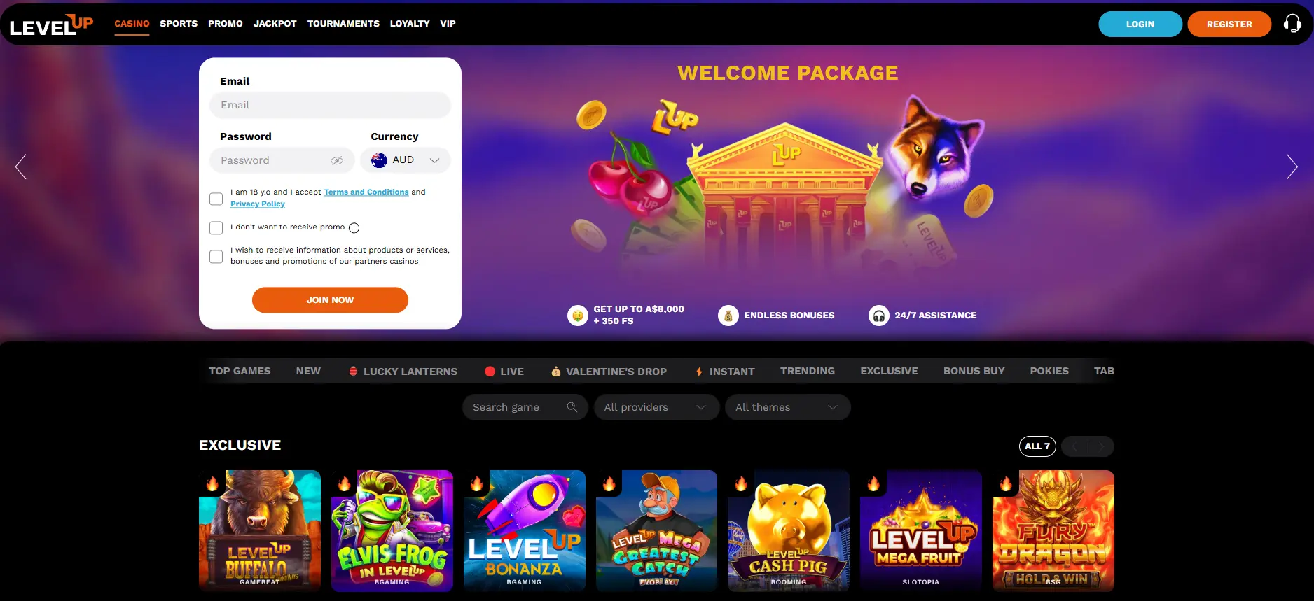 LevelUp online casino LevelUp casino