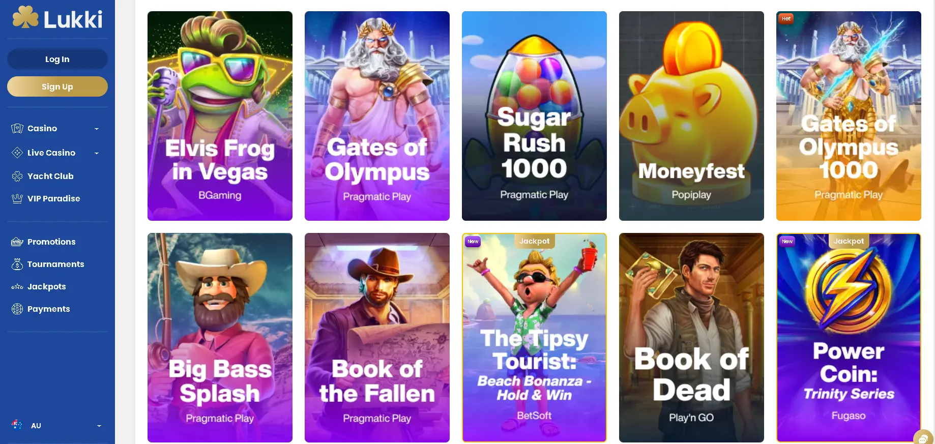 The realm of interesting games at Lukki casino The realm of games at Lukki casino