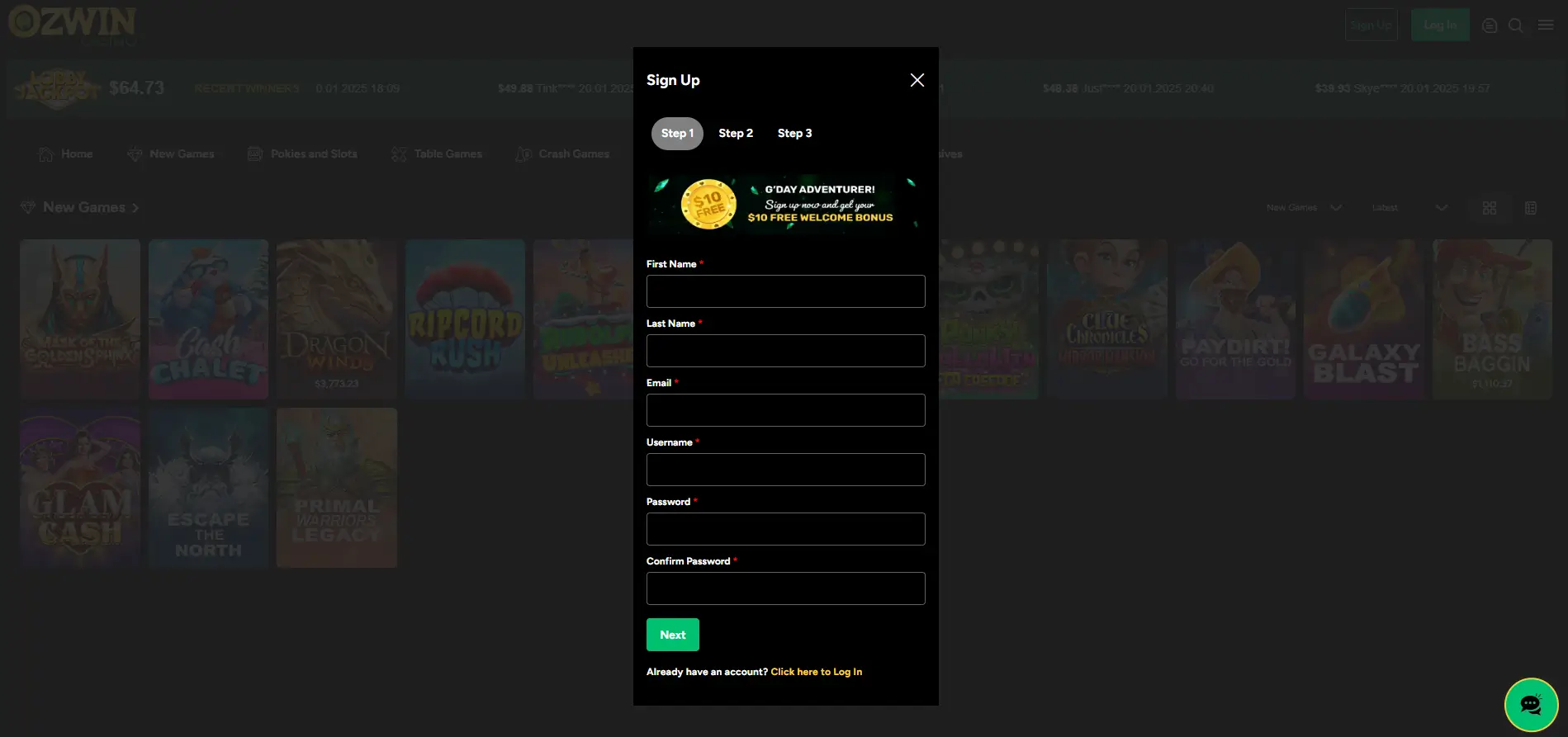 How to register a new account and log in to Ozwin best casino How to register a new account and log in to Ozwin casino