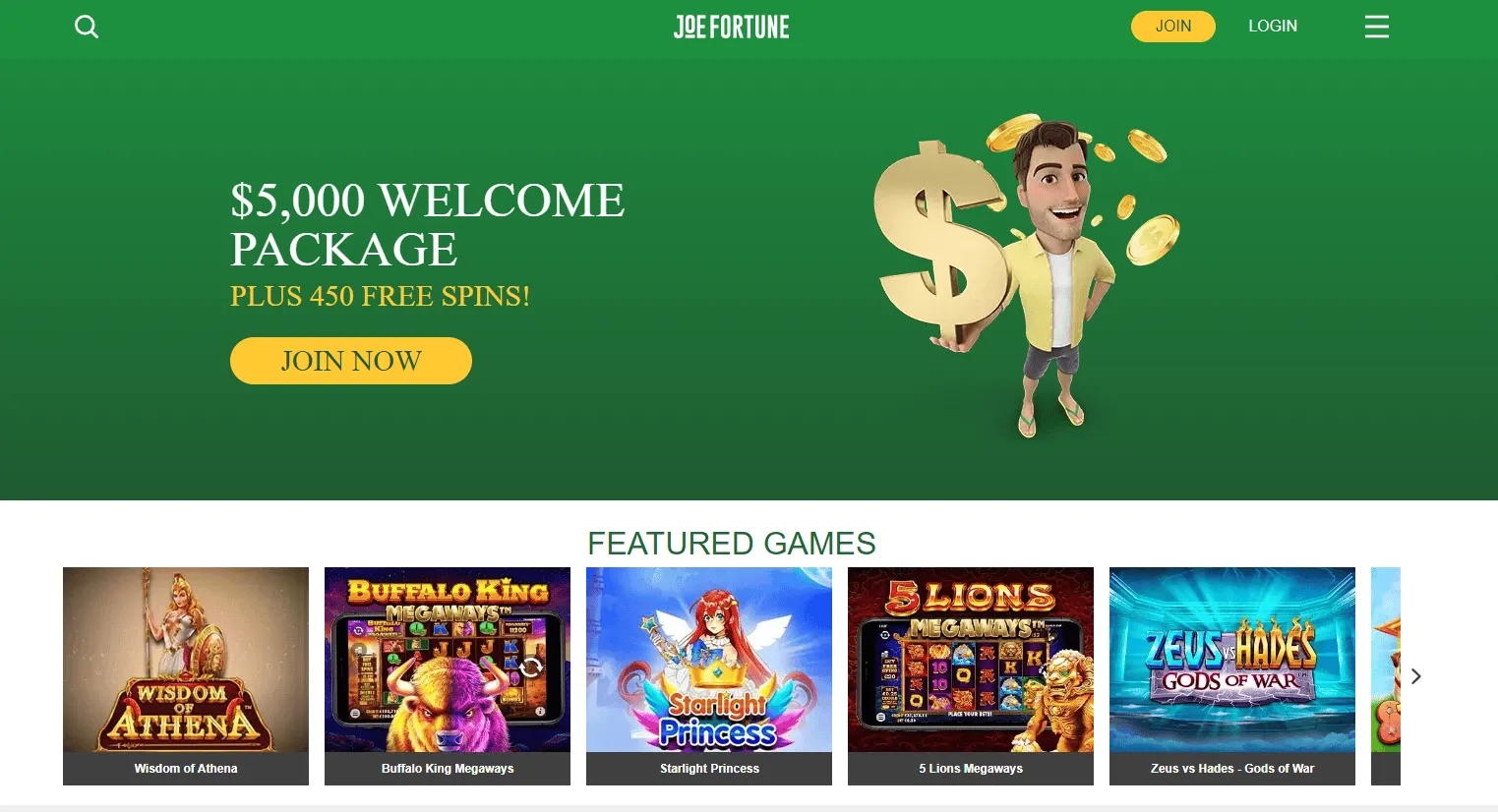 Joe Fortune Casino in Australia Joe Fortune Casino